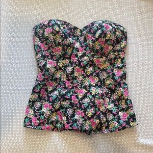 GUESS strapless shirt size M